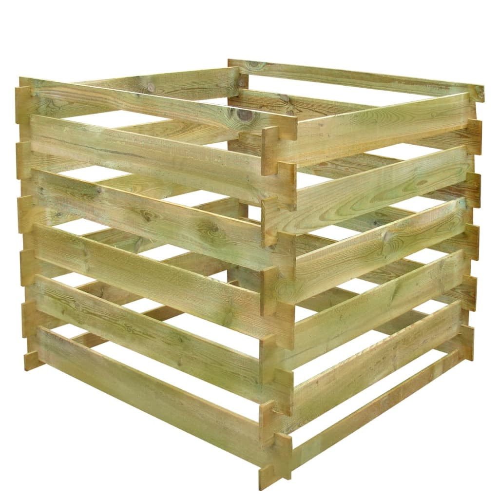 Compostbak gelat vierkant 0,54 m³ hout