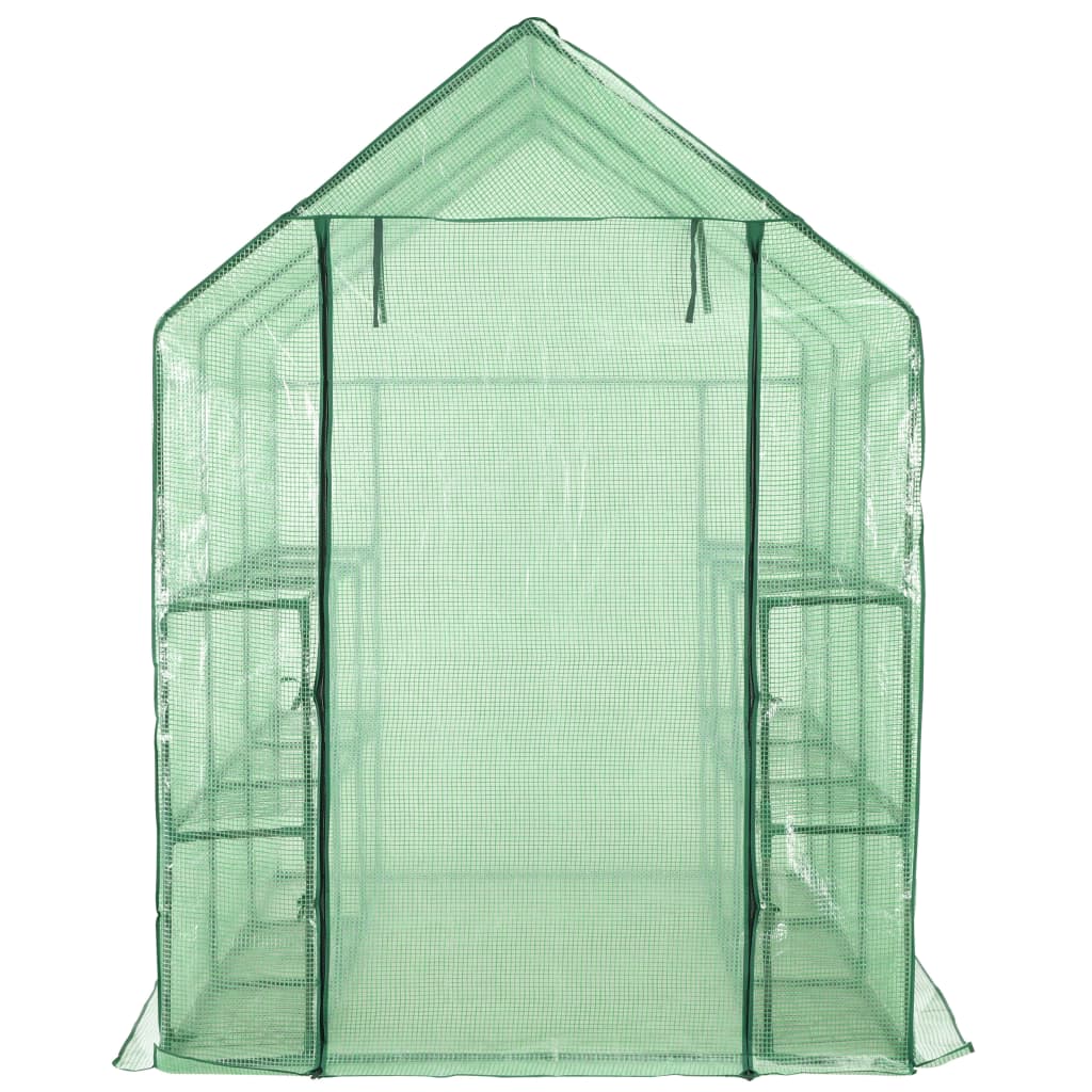 Inloopkas met 12 schappen 143x214x196 cm staal