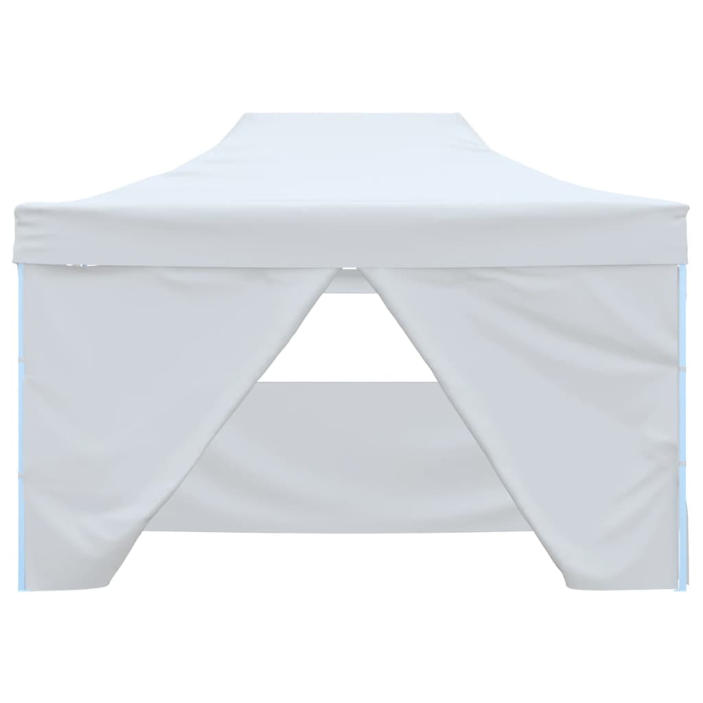 Partytent met 4 zijwanden inklapbaar 3x4,5 m wit