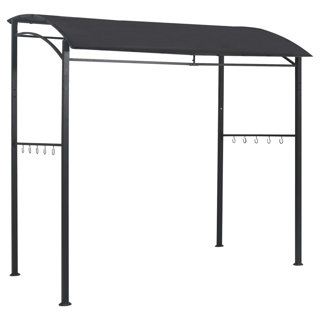 Barbecue paviljoen 215x150x220 cm staal antraciet
