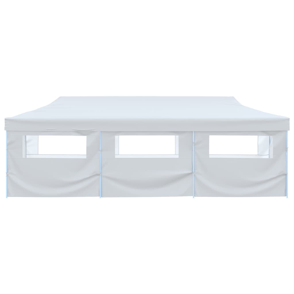 Partytent pop-up met 8 zijwanden 3x9 m wit