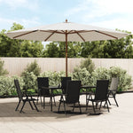 Parasol met houten paal 400x273 cm zandkleurig