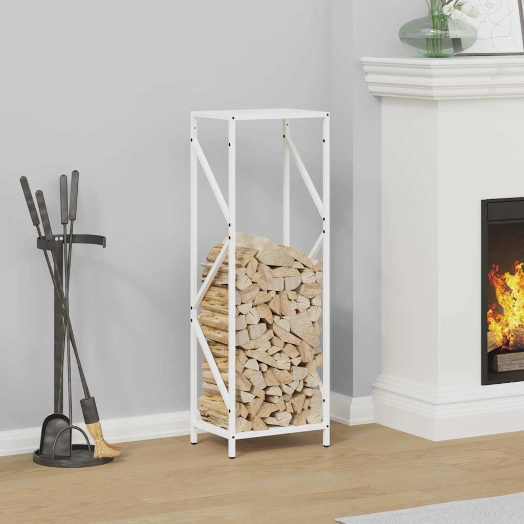Brandhoutrek 34x25x100 cm koudgewalst staal wit