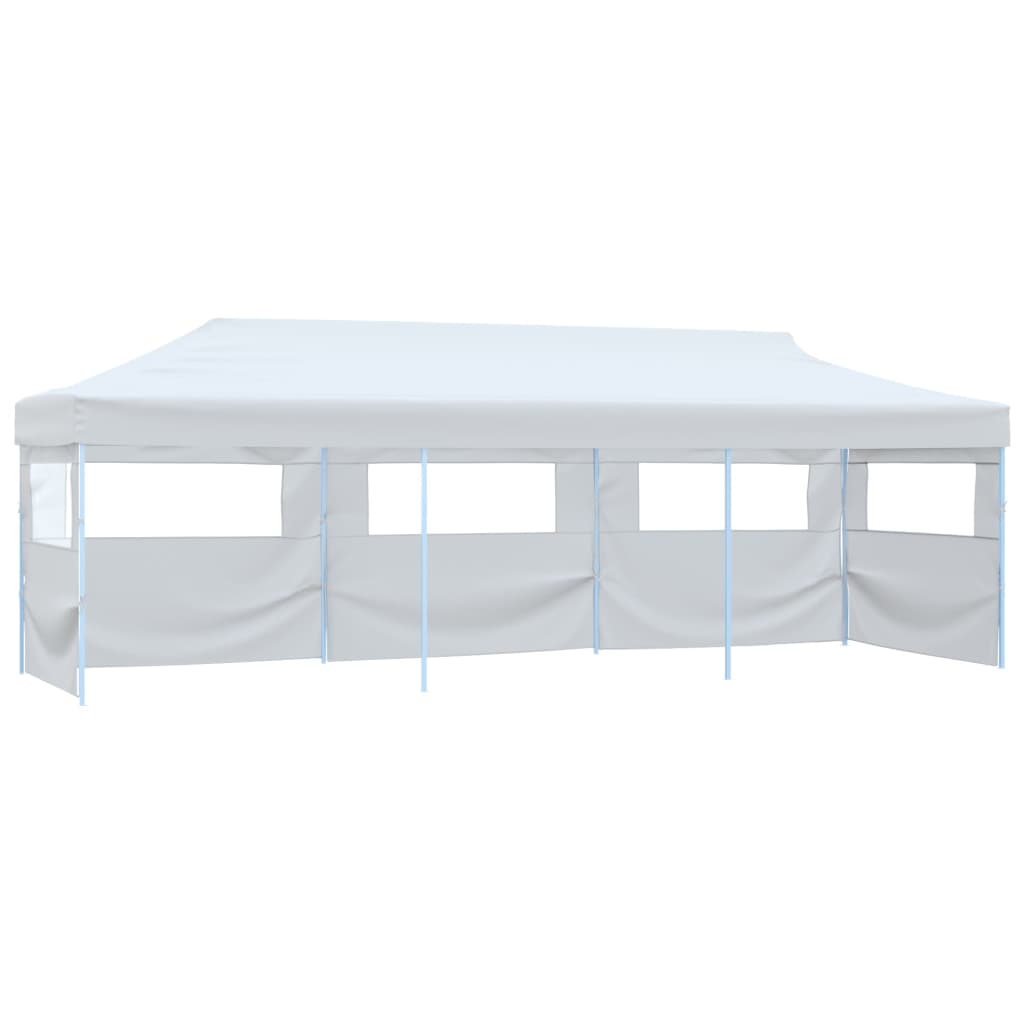 Partytent pop-up met 5 zijwanden 3x9 m wit